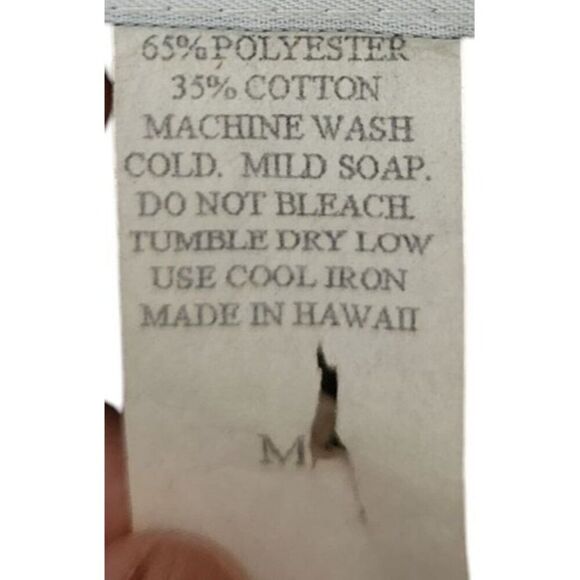 Vintage 80s Short Sleeve Hawaiian Aloha Shirt Mens Size M Red Tapas - Picture 5 of 5